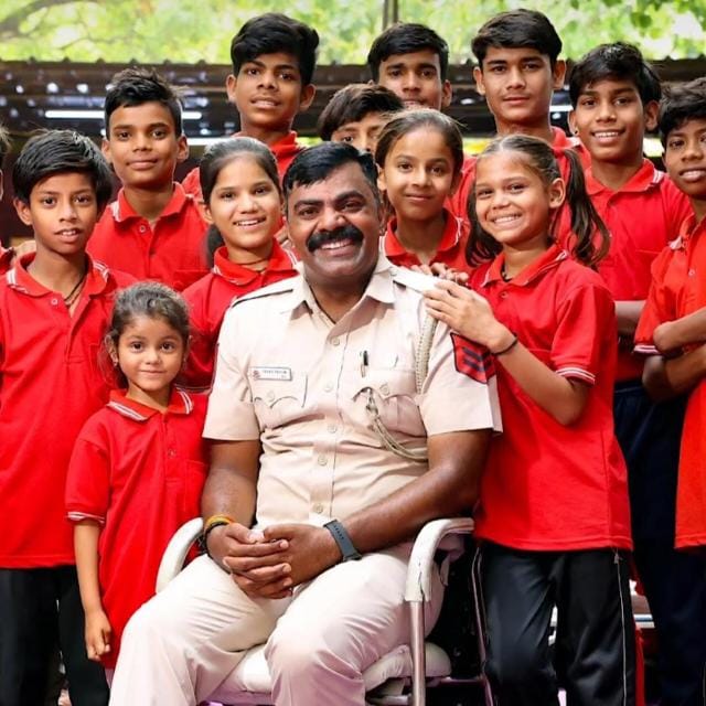 Mr. Than Singh with children